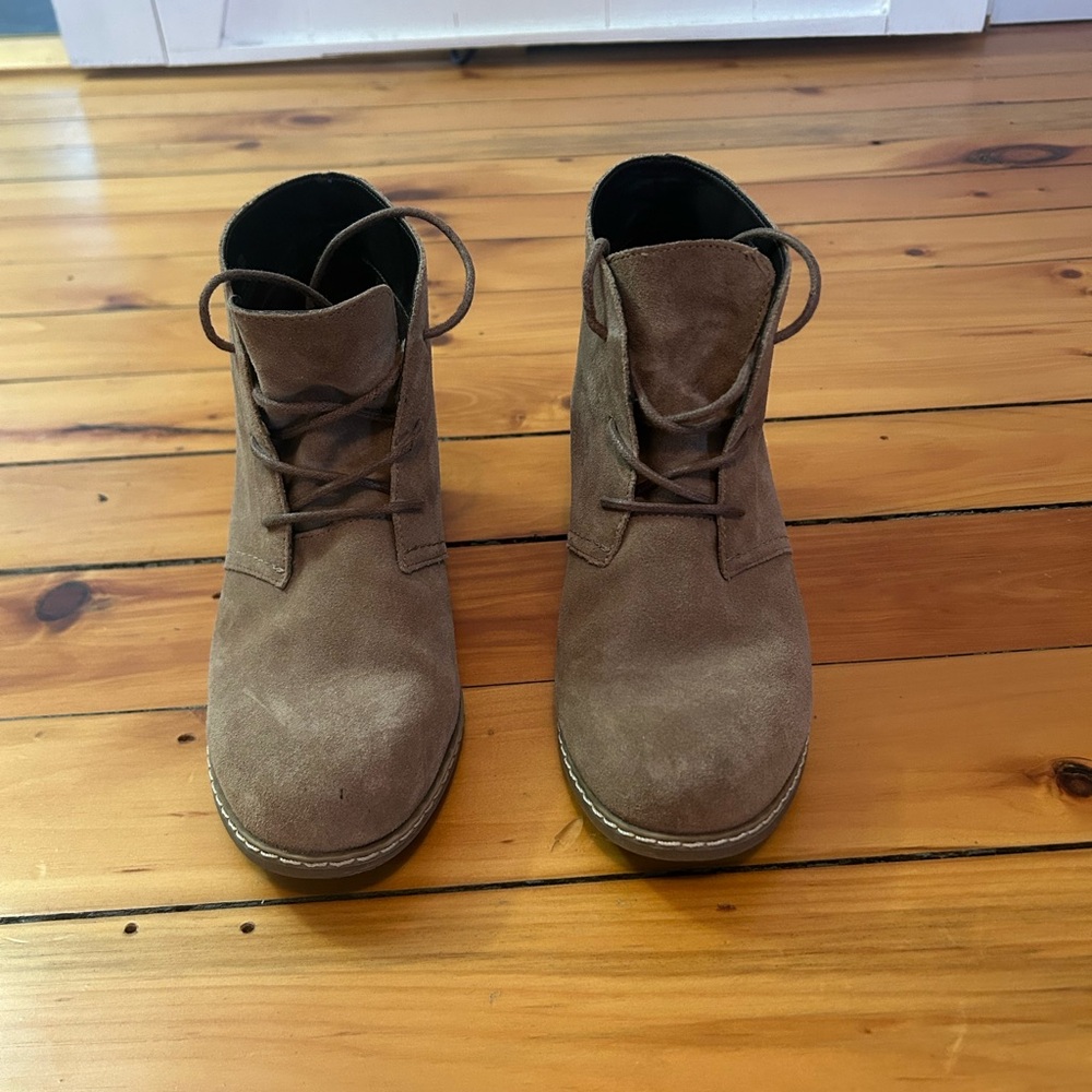 Michael Shannon suede ankle boots
